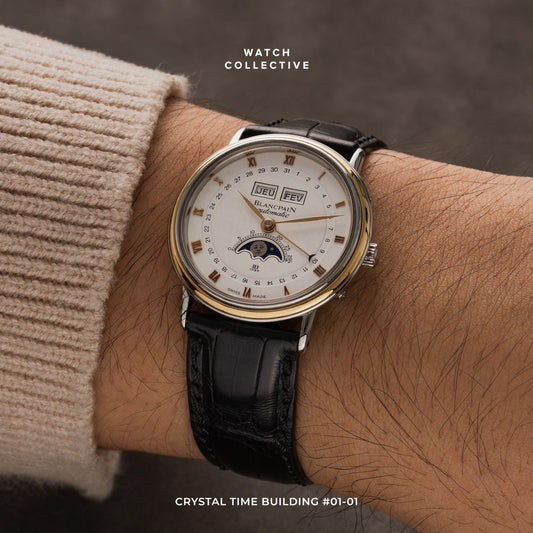 Blancpain Villeret Moonphase Stainless steel 33mm automatic 6595