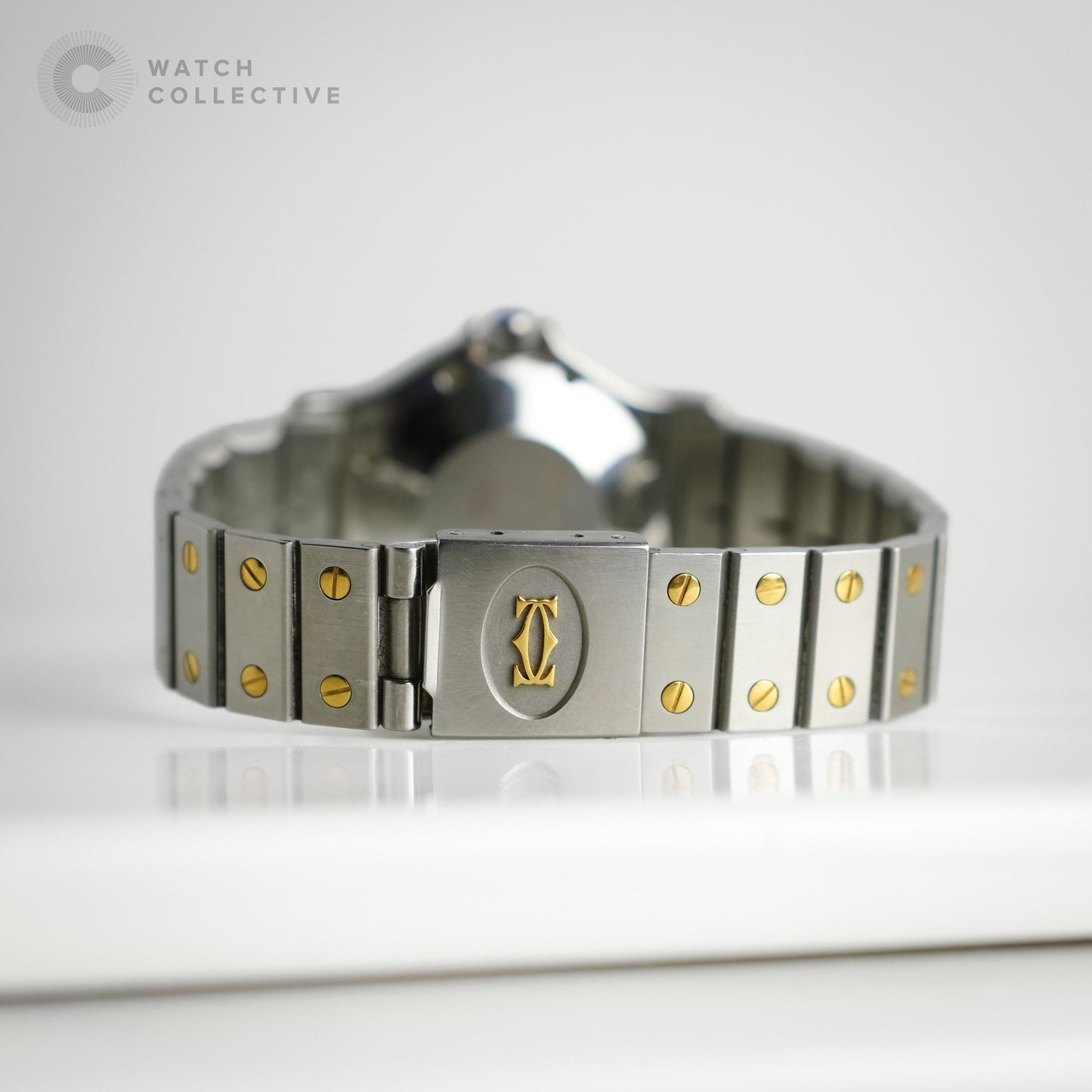 Cartier Santos Octagon gold/steel 30mm automatic Large 2966