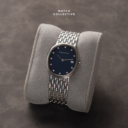 Audemars Piguet Ellipse Date Blue Diamond Dial 18K White Gold 29mm Quartz