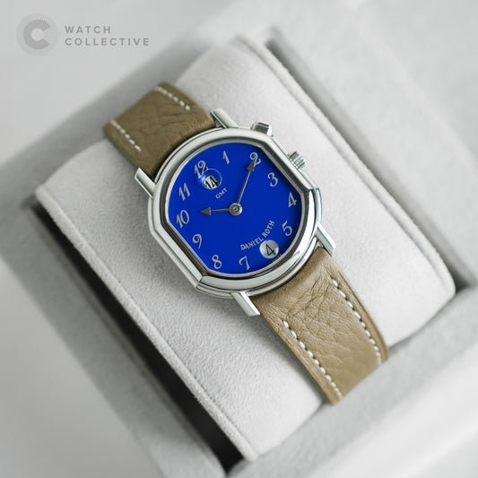 Daniel Roth Le Sentier lacquer blue breguet numerals GMT 33x38mm C447