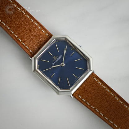 Jaeger-LeCoultre Octagon Blue 18k White Gold 28mm Manual 9101 22