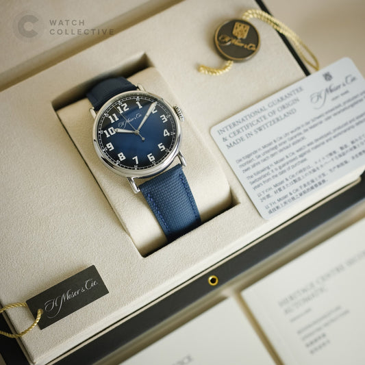 H. Moser & Cie Centre Seconds Blue Dial stainless steel 42mm 8200-1201