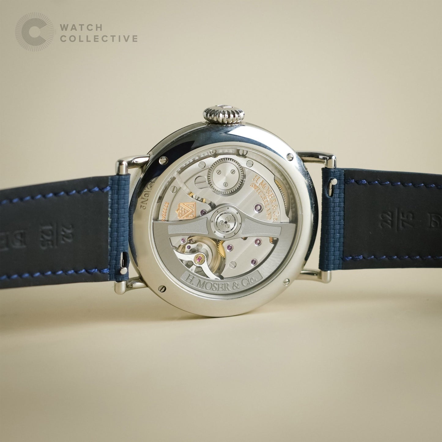 H. Moser & Cie Centre Seconds Blue Dial stainless steel 42mm 8200-1201