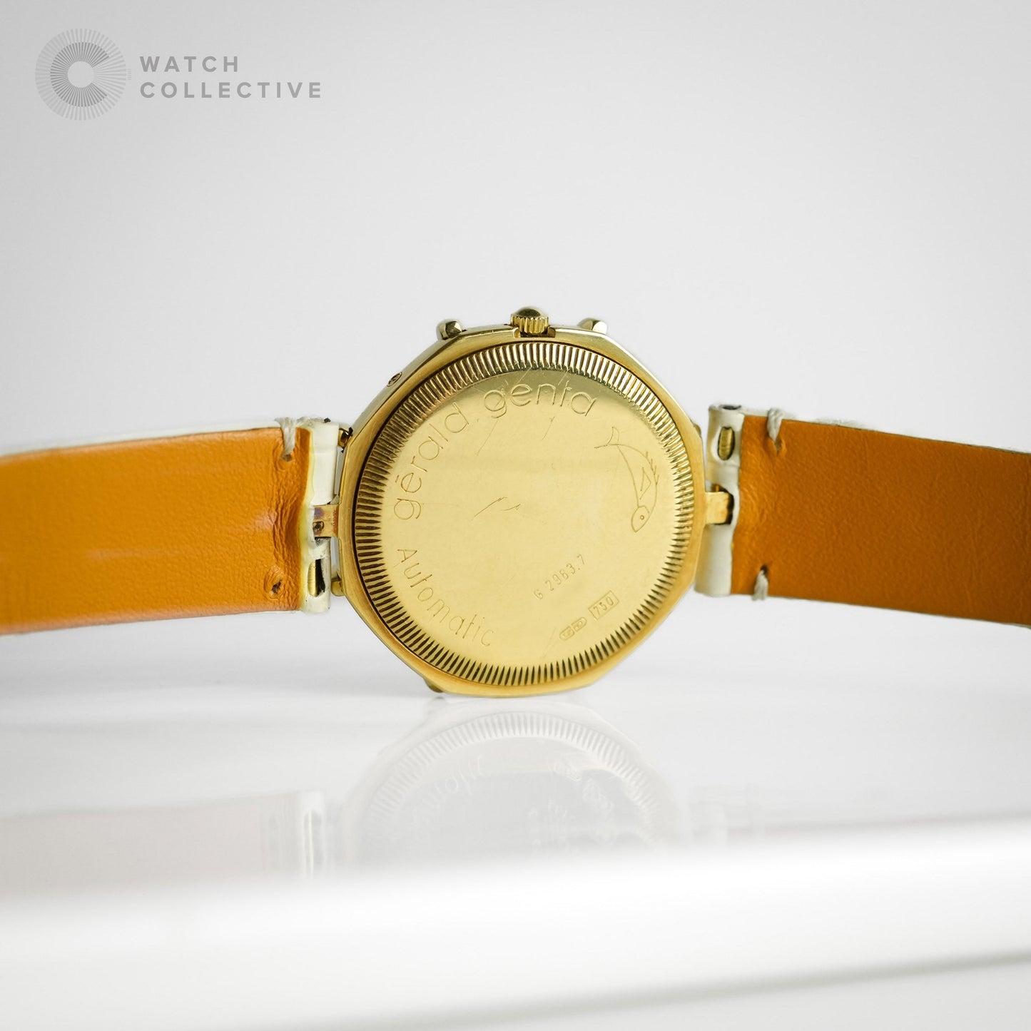 Gerald Genta Success Automatic Calendar Moonphase Gmt Mother Of Pearl And Lapis Dial Automatic 35Mm