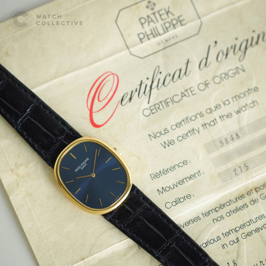 Patek Philippe Ellipse 18k Yellow gold 27mm manual 3848
