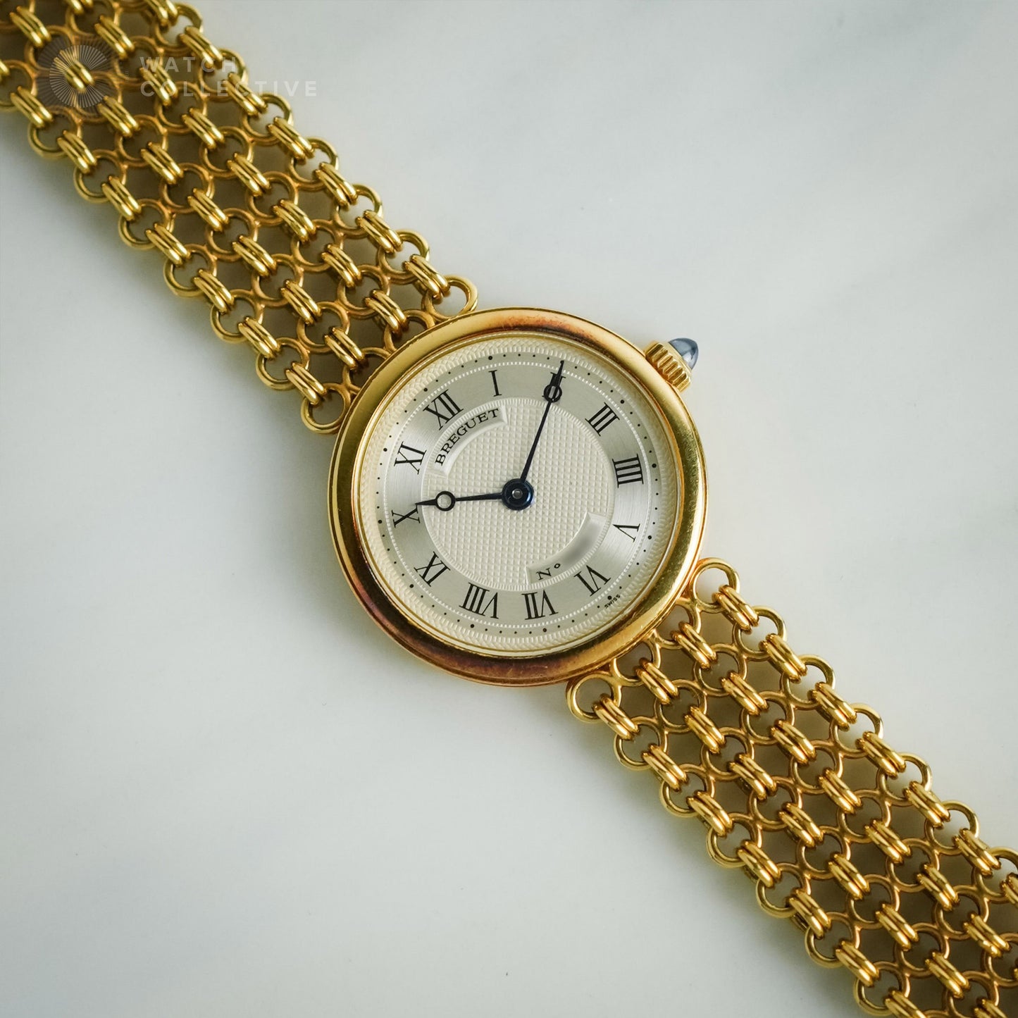 Breguet 18k yellow gold bracelet automatic 22mm 3150