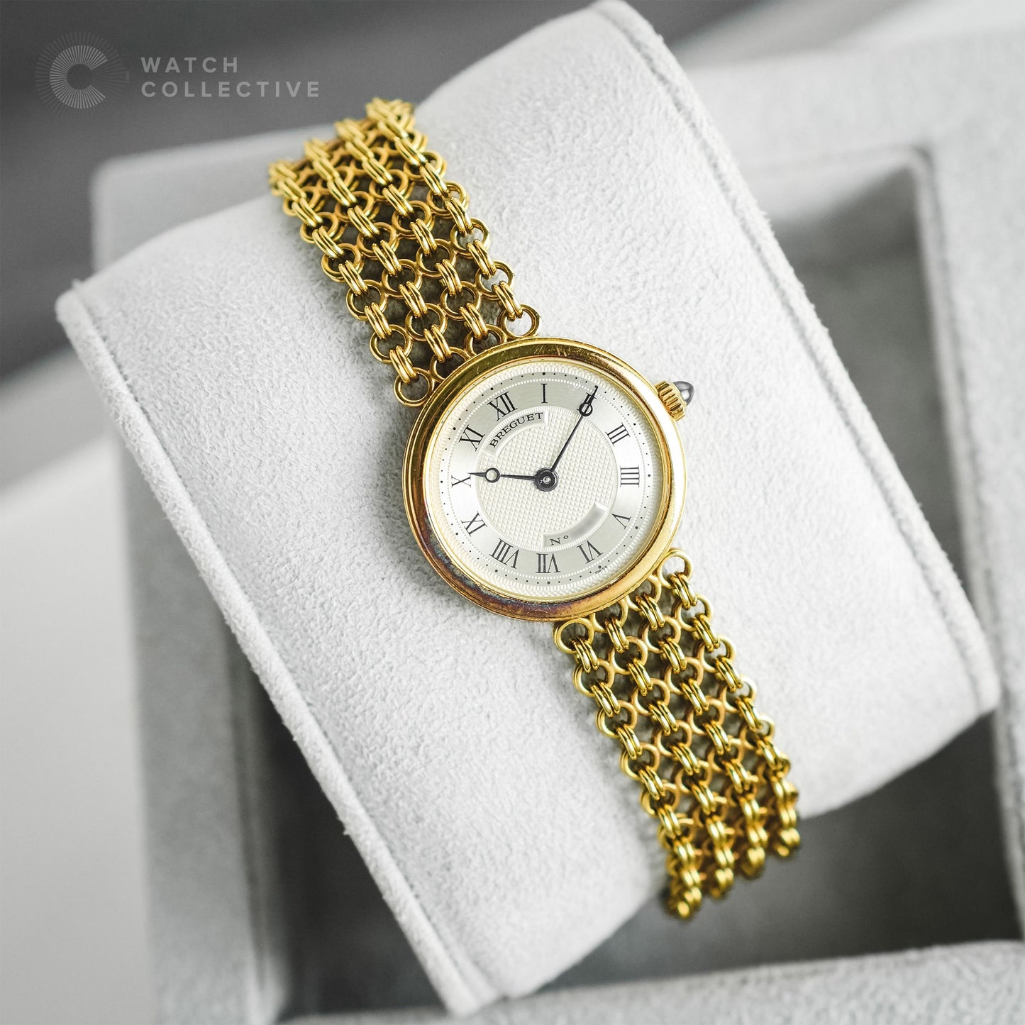 Breguet 18k yellow gold bracelet automatic 22mm 3150