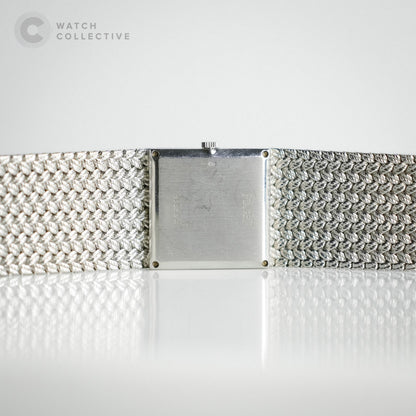 Piaget White gold integrated bracelet lapis MOP 12 point diamond dial (92.7gms) 22.7mm 9352 D 4