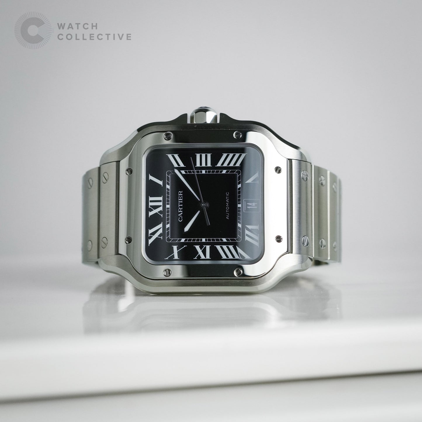 Cartier Santos de Cartier Large Model Black Dial 39.8 mm Automatic WSSA0096