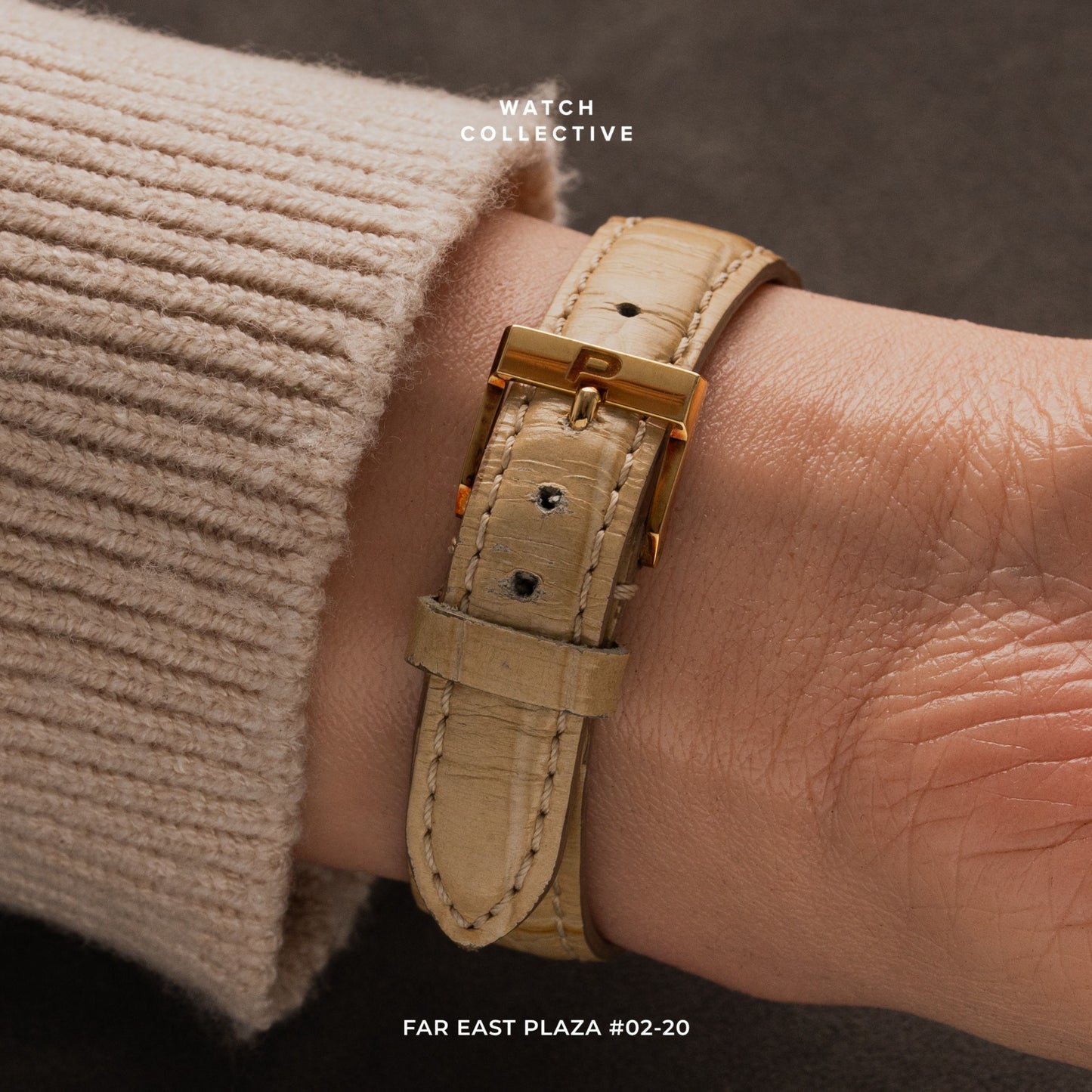 Piaget Protocole Gold Ribbed 18k Yellow Gold Dial 20mm 4154
