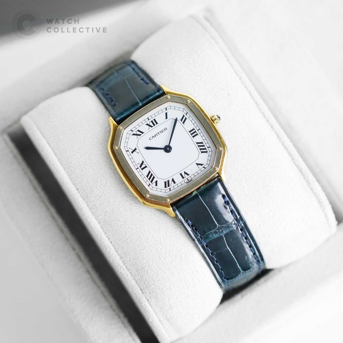 ✌️Deux Ors✌️Cartier Trianon 18k yellow gold 28mm manual 96063