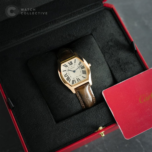 Cartier Tortue Rose gold manual winding Medium size 3700