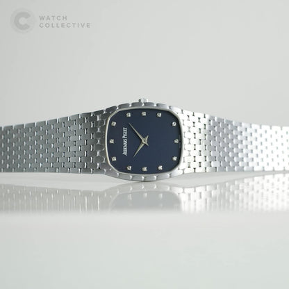 Audemars Piguet Vintage Cobra Blue diamond markers 18k White Gold 26mm manual