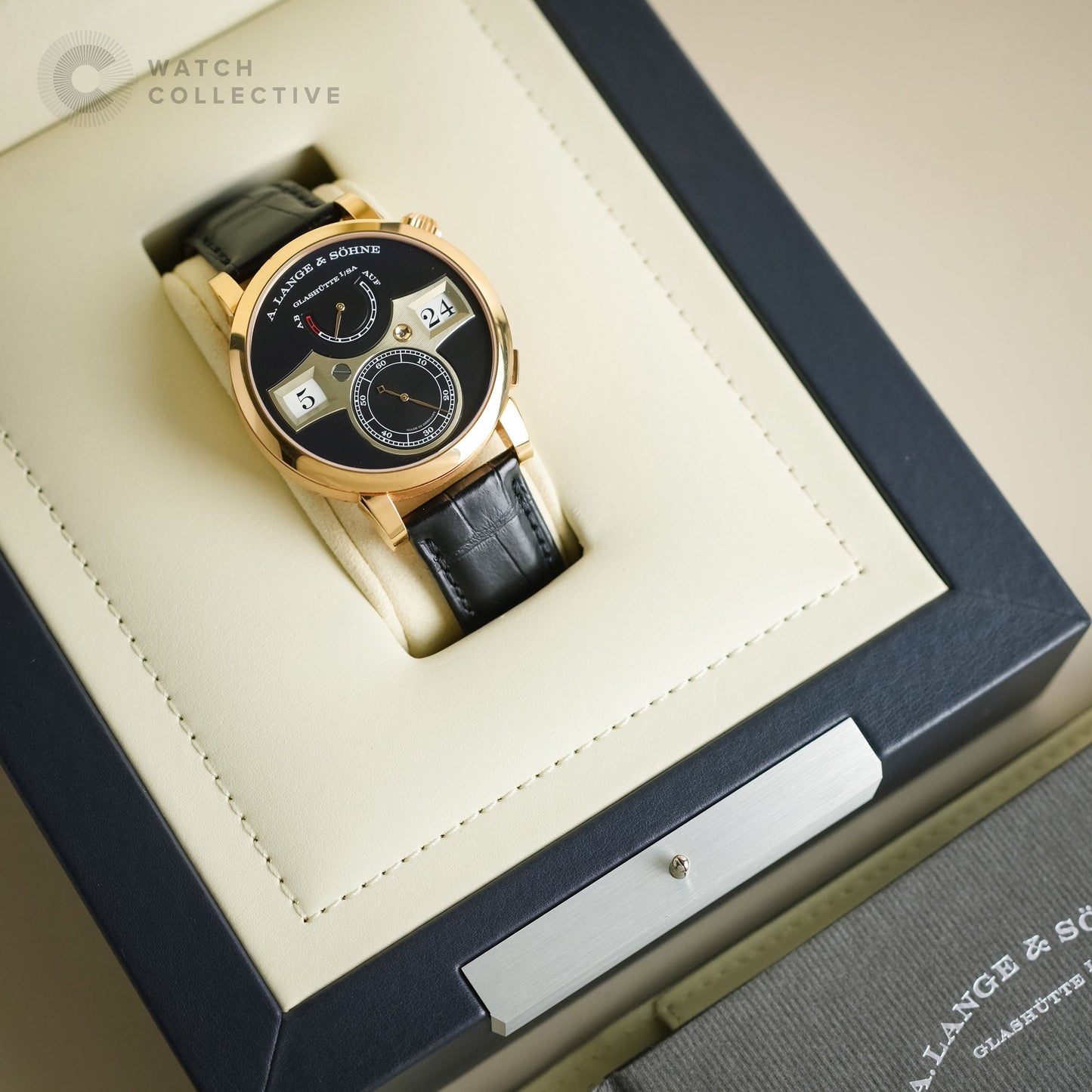A. Lange & Söhne Zeitwerk 18k Rose Gold 42mm automatic 142.031