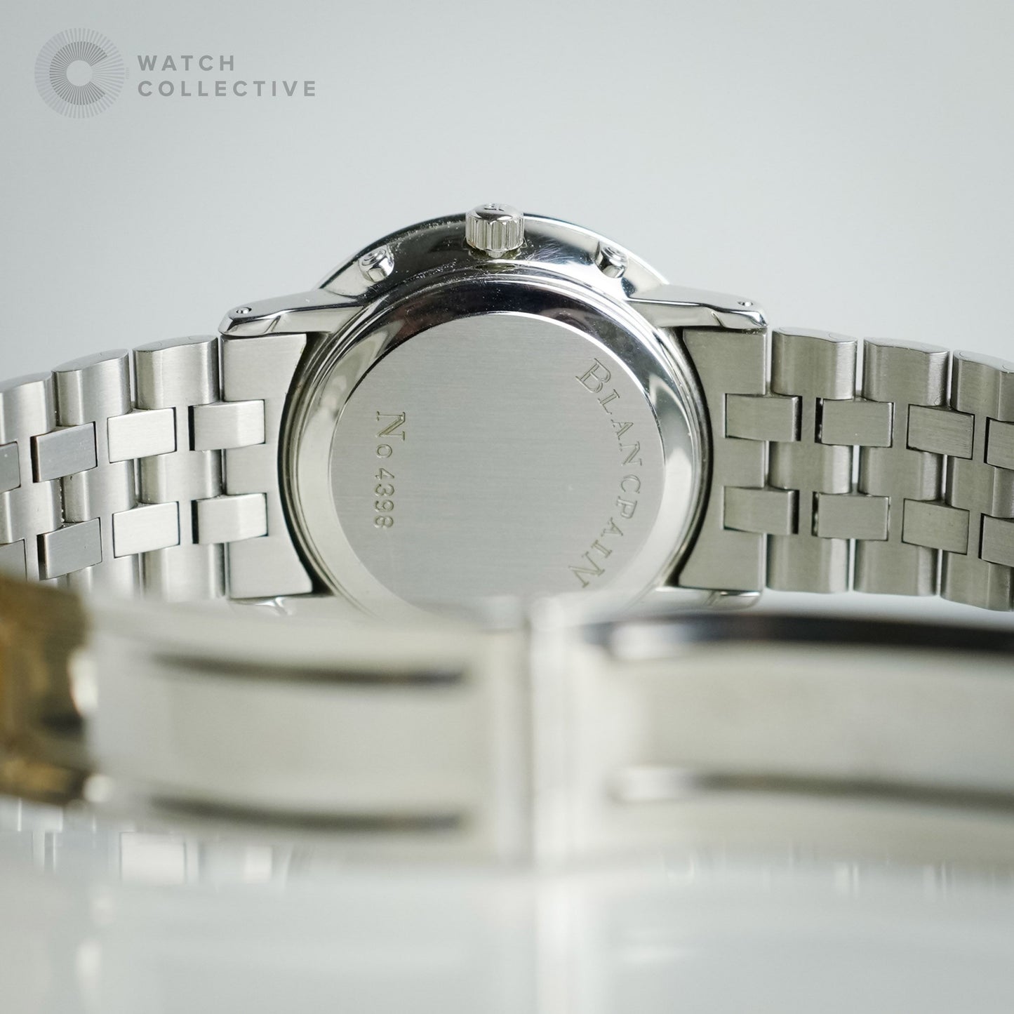 Complete Set | Blancpain Stainless steel white dial 33mm automatic 6595-1318