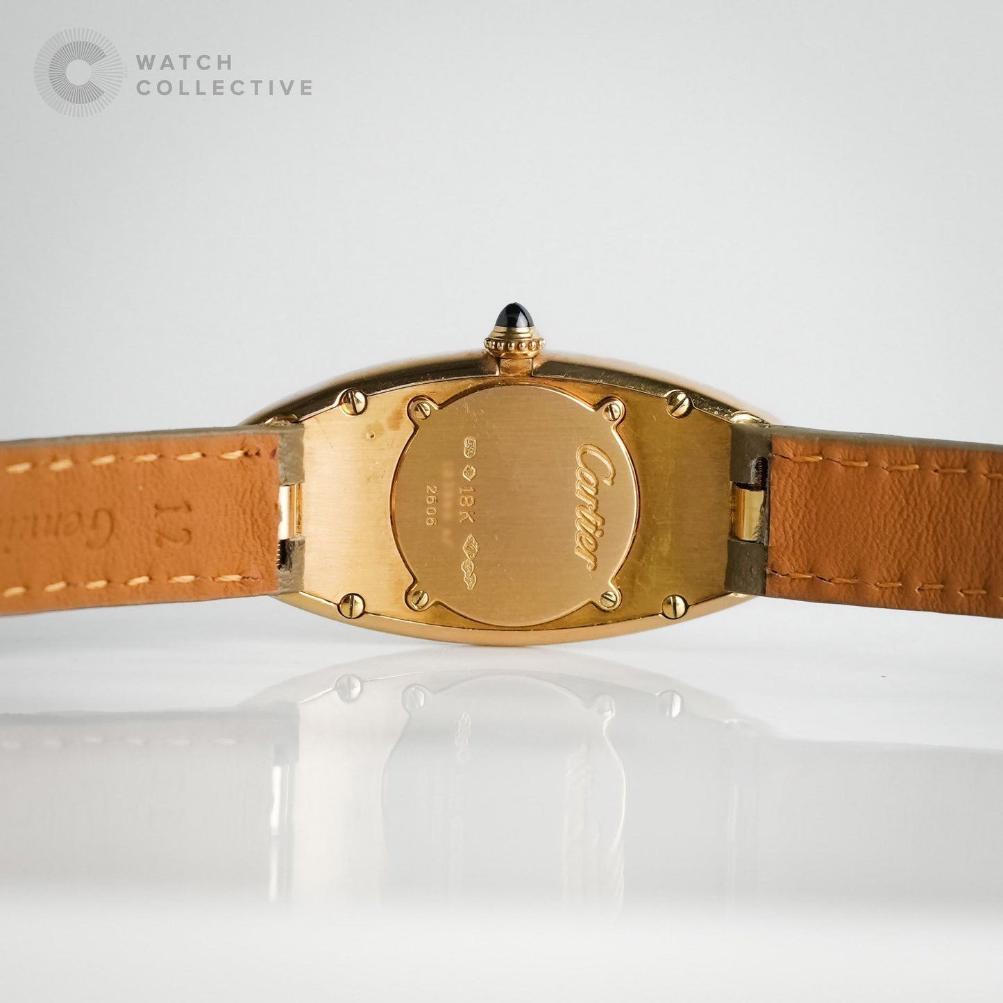 Cartier Baignoire Allongee 18k Rose Gold 48x21mm quartz W1537836