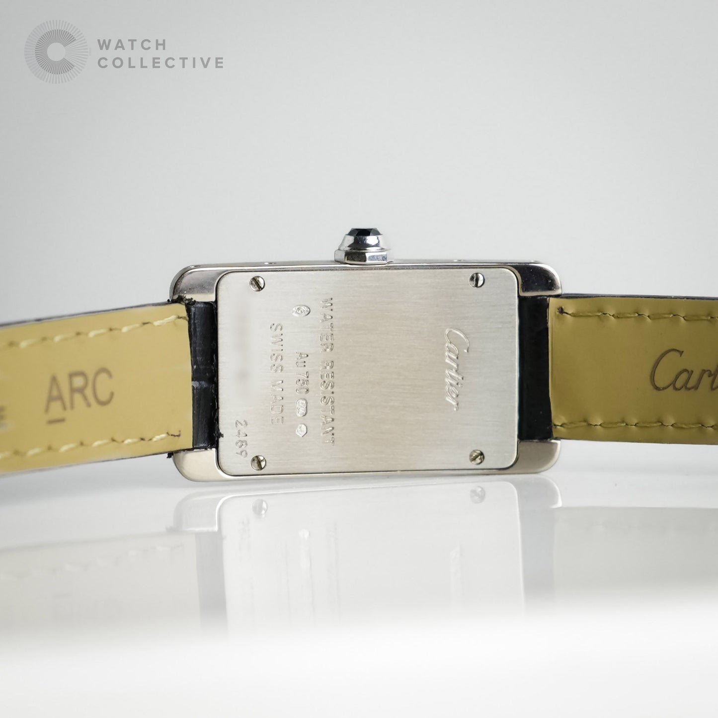 Cartier Tank Americaine 18k White Gold 19mm Quartz W2601956