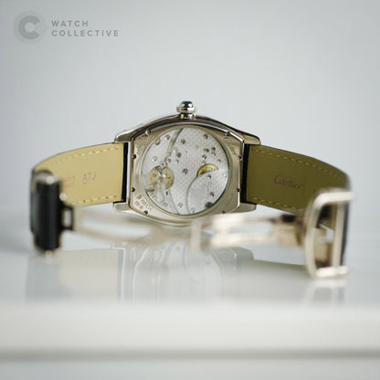 Complete Set💛 Cartier Tortue Privee 18k white gold 38x49mm manual W1545951