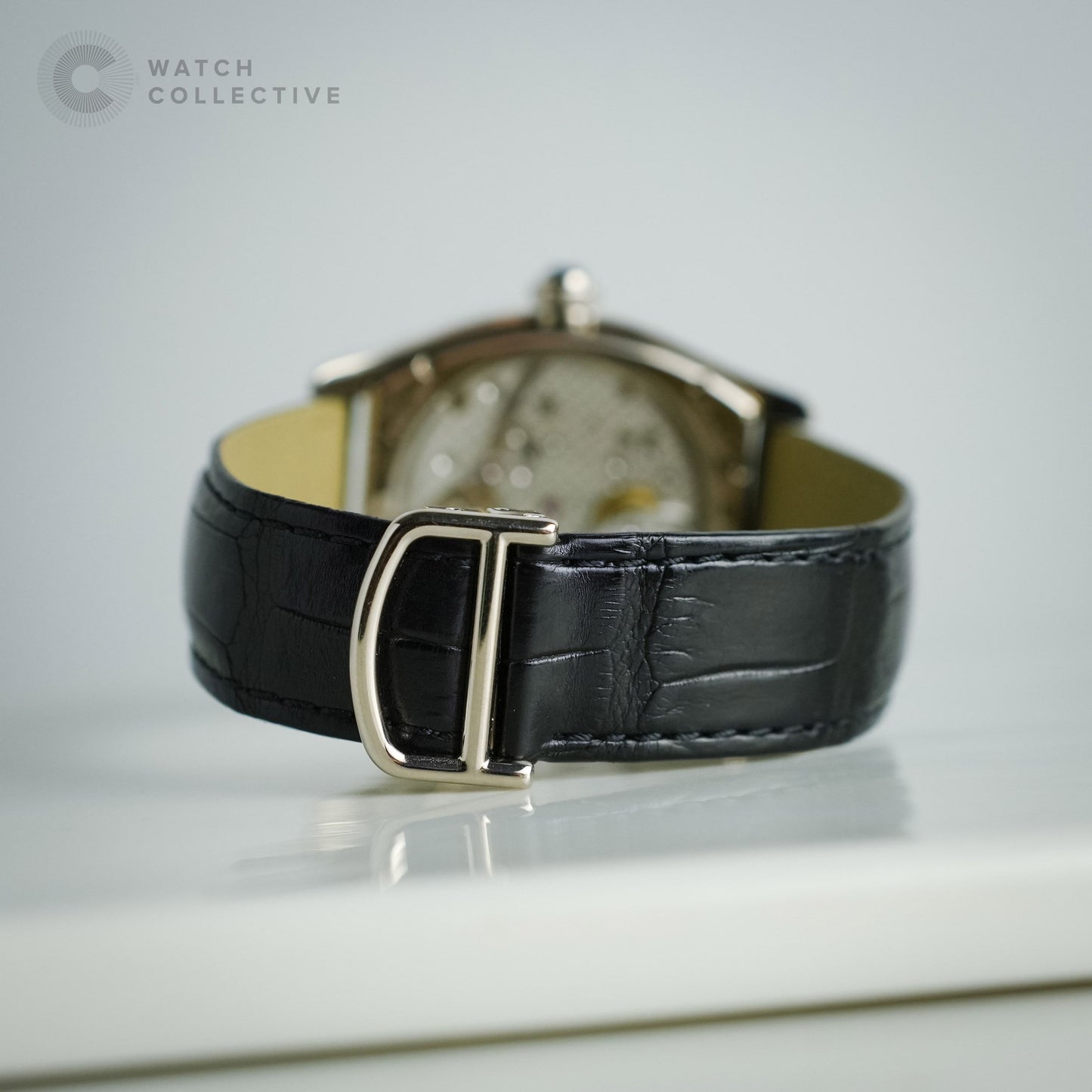 Complete Set💛 Cartier Tortue Privee 18k white gold 38x49mm manual W1545951