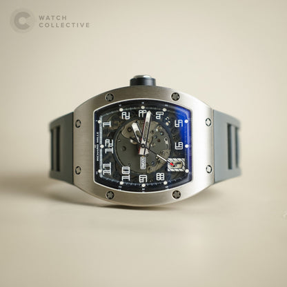 Richard Mille Titanium Skeleton dial rubber strap 38x45 automatic RM005 AE TI