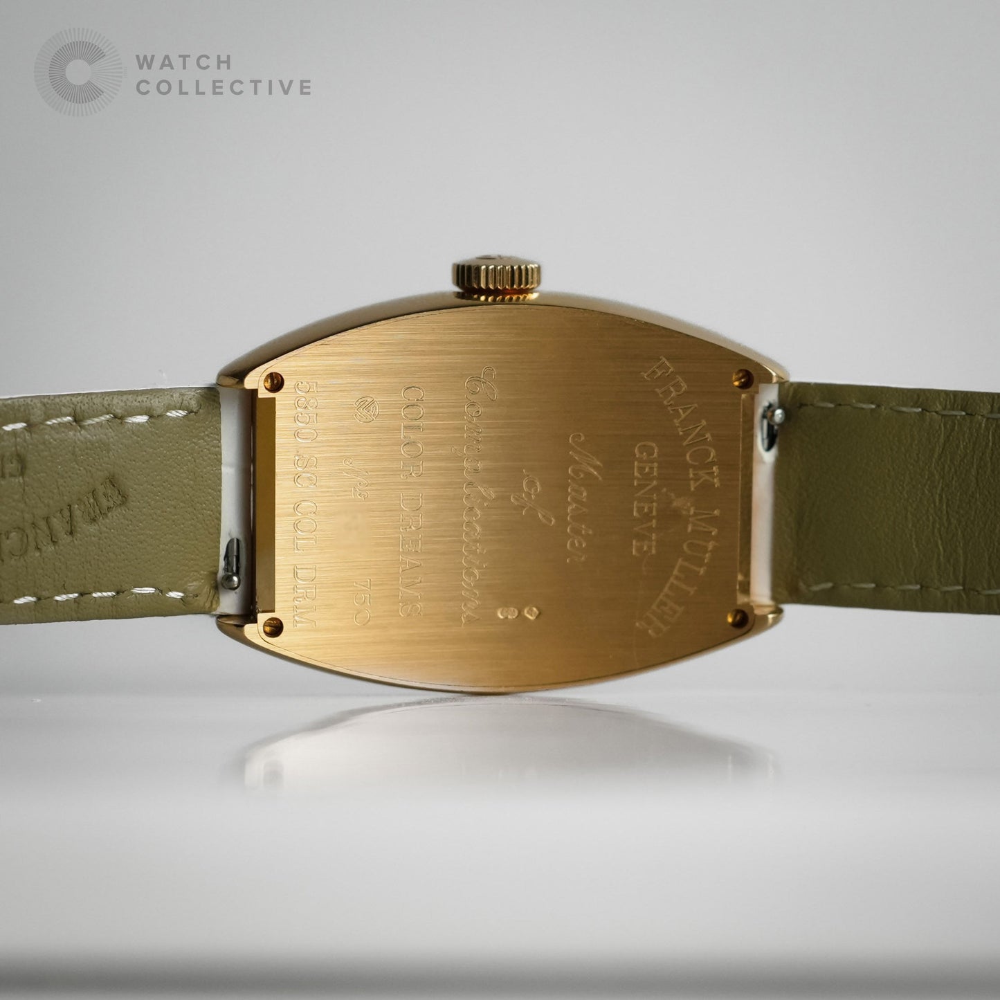 Franck Muller Cintree Curvex Color Dreams 18K Yellow Gold 32mm Automatic 5850 SC COL DRM 5N