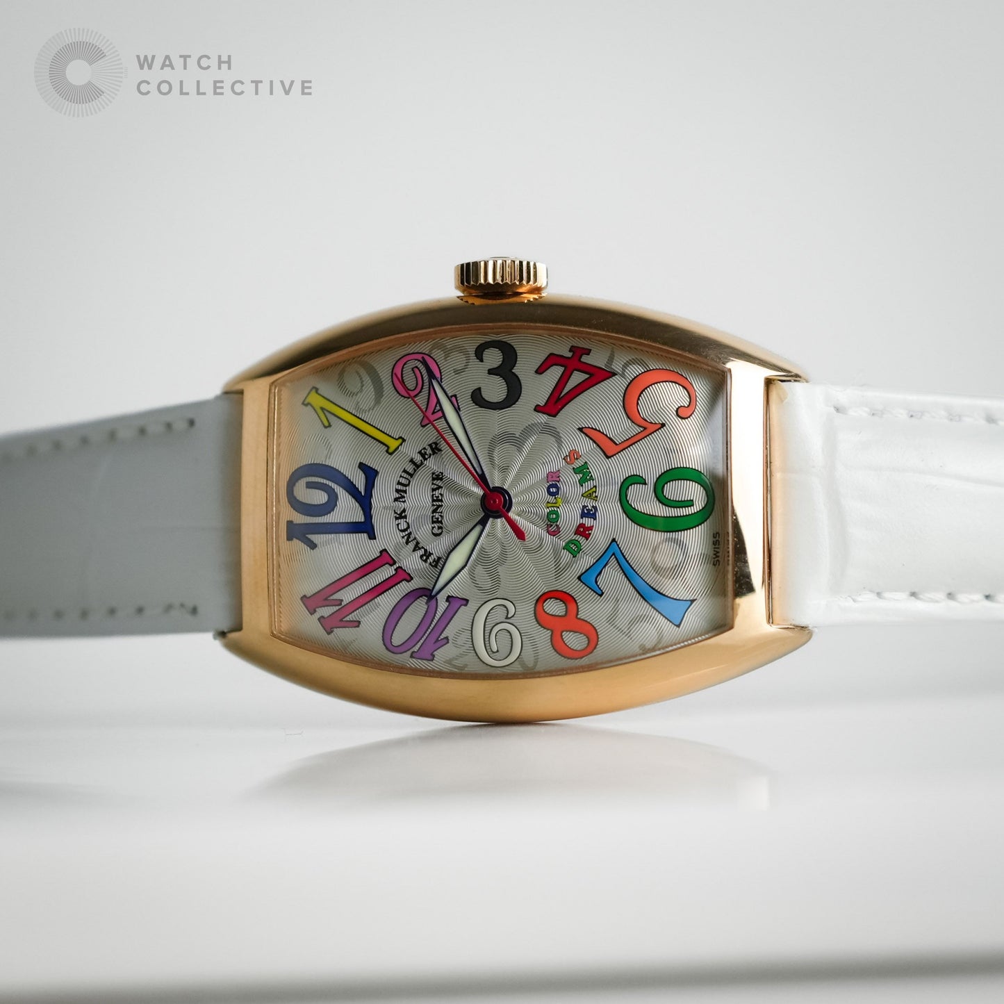 Franck Muller Cintree Curvex Color Dreams 18K Yellow Gold 32mm Automatic 5850 SC COL DRM 5N