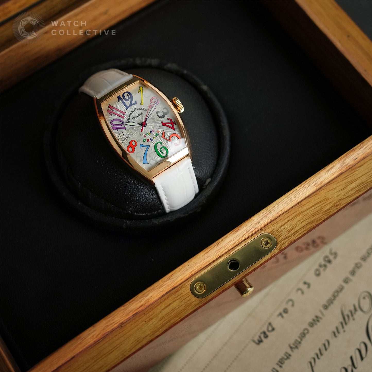 Franck Muller Cintree Curvex Color Dreams 18K Yellow Gold 32mm Automatic 5850 SC COL DRM 5N