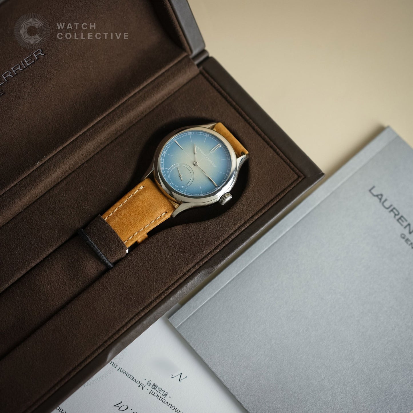 Laurent Ferrier Classic Origin Blue Gradient dial titanium 40mm manual winding LF116.01