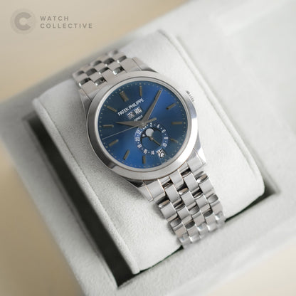 Patek Philippe Annual Calendar 18k White Gold Blue dial 38mm 5396/1G-001