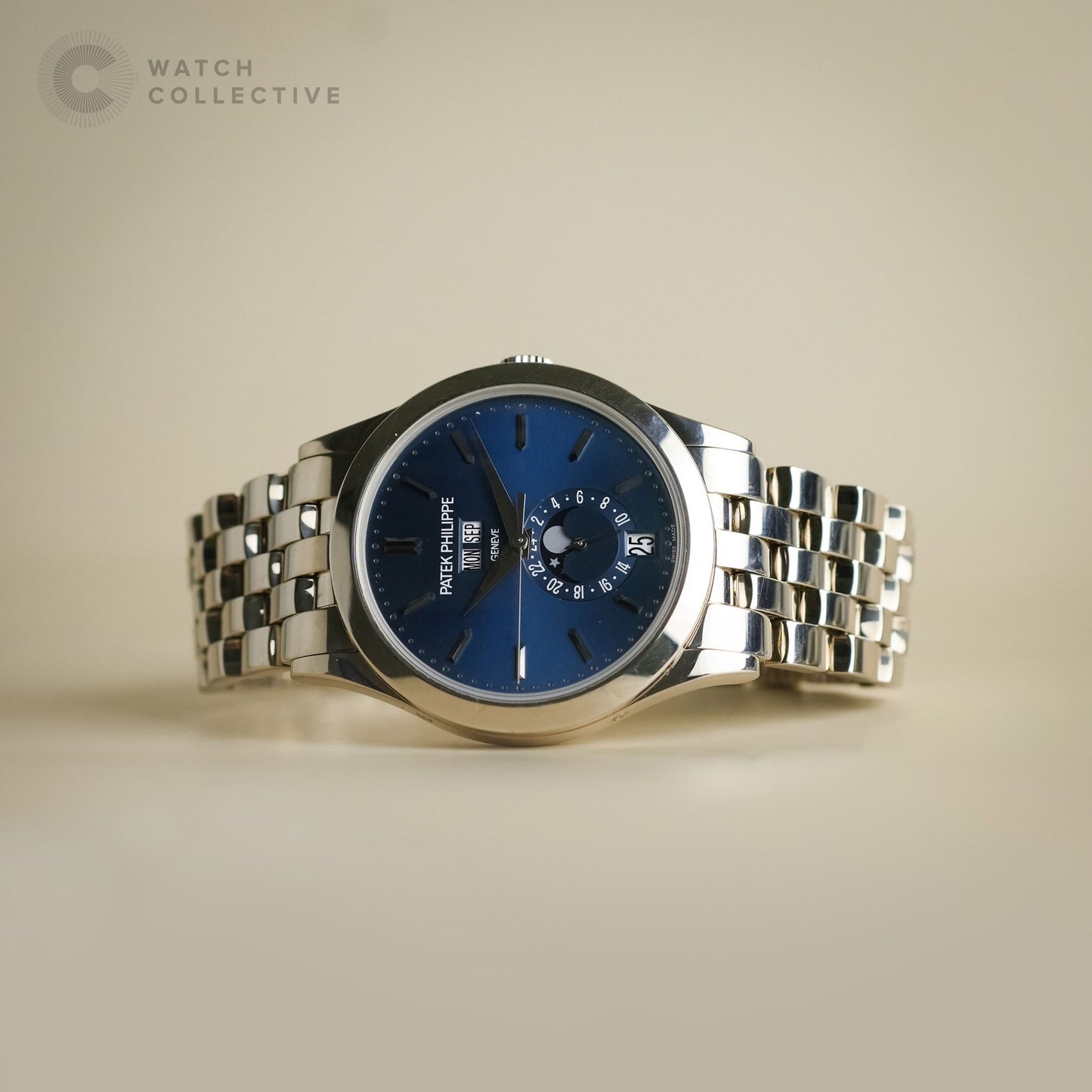 Patek Philippe Annual Calendar 18k White Gold Blue dial 38mm 5396/1G-001