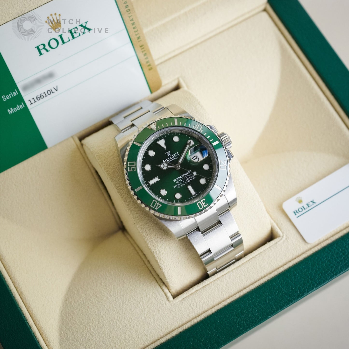 Rolex Submariner Date Hulk Stainless Steel 40mm Automatic 11610LV