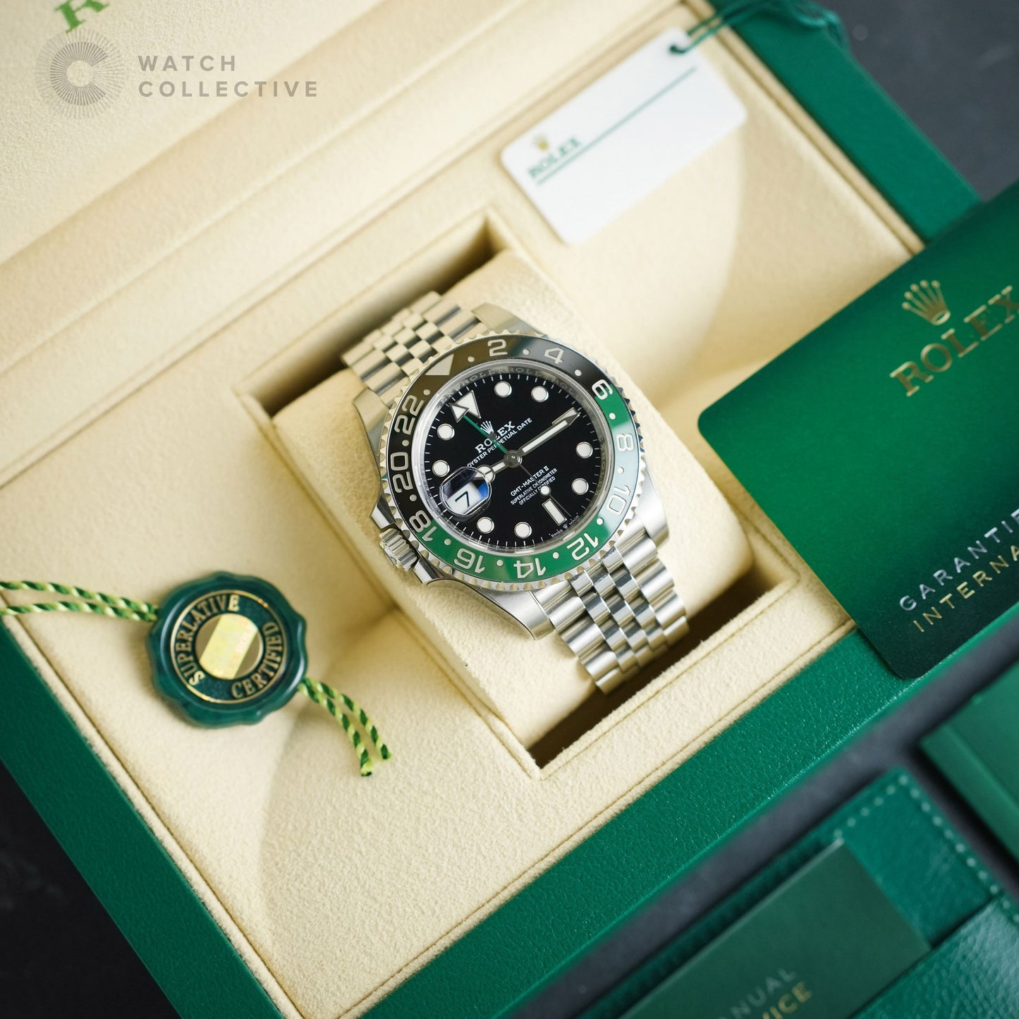 Rolex "SPRITE" GMT Master Ⅱ Stainless Steel Black dial 40mm 126720VTNR