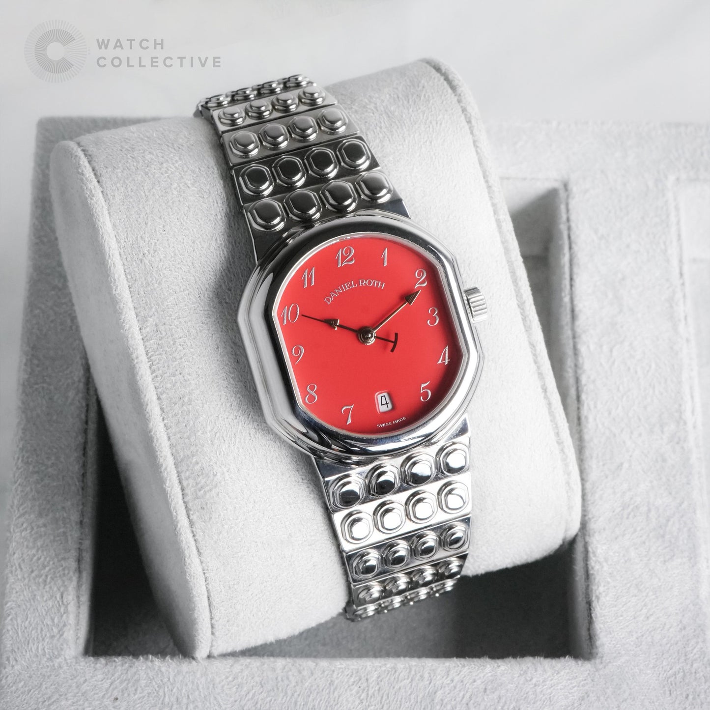 Daniel Roth Automatic Date Coral Stainless steel 32mm 177.J.10.506.B1.BD