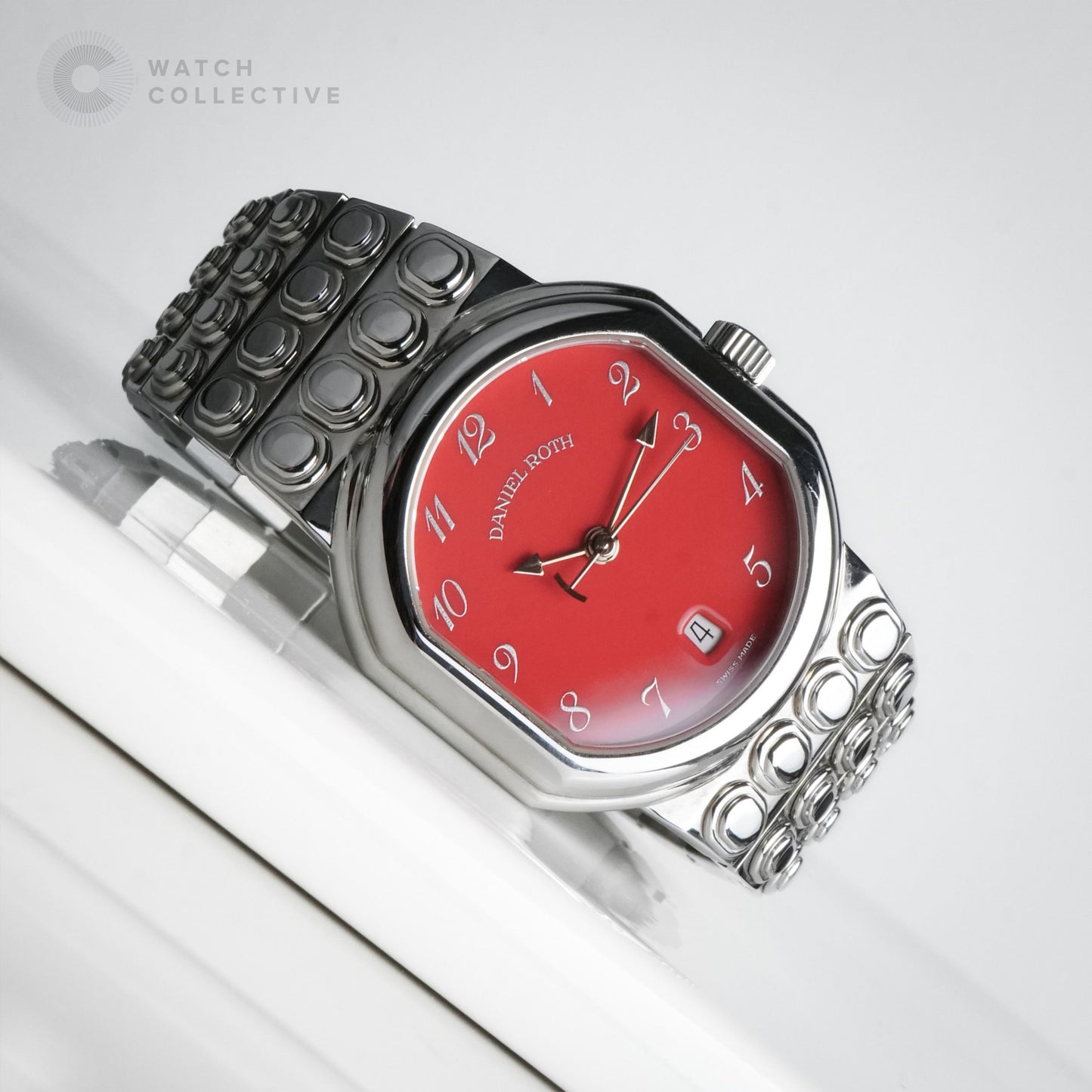 Daniel Roth Automatic Date Coral Stainless steel 32mm 177.J.10.506.B1.BD