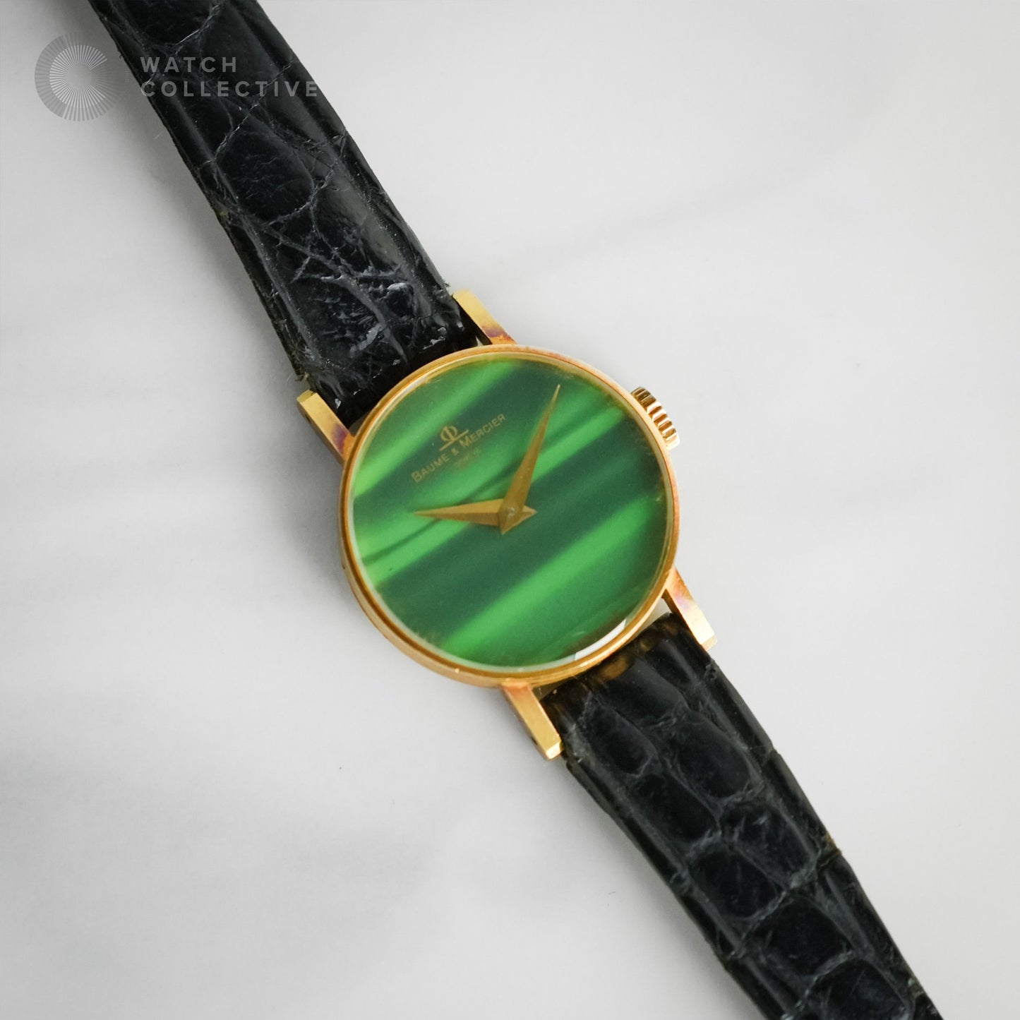 Baume et Mercier 18K Yellow Gold Malachite Dial