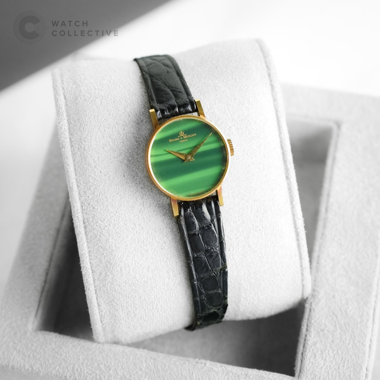Baume et Mercier 18K Yellow Gold Malachite Dial