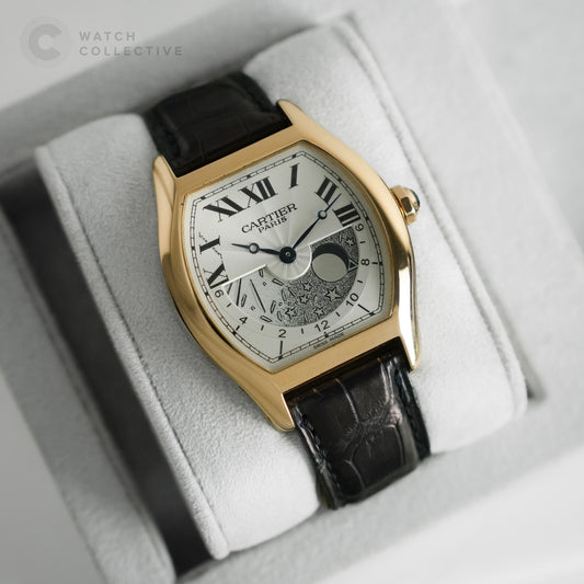 Cartier Tortue 18k Rose Gold Day & Night 29mm Manual 2961