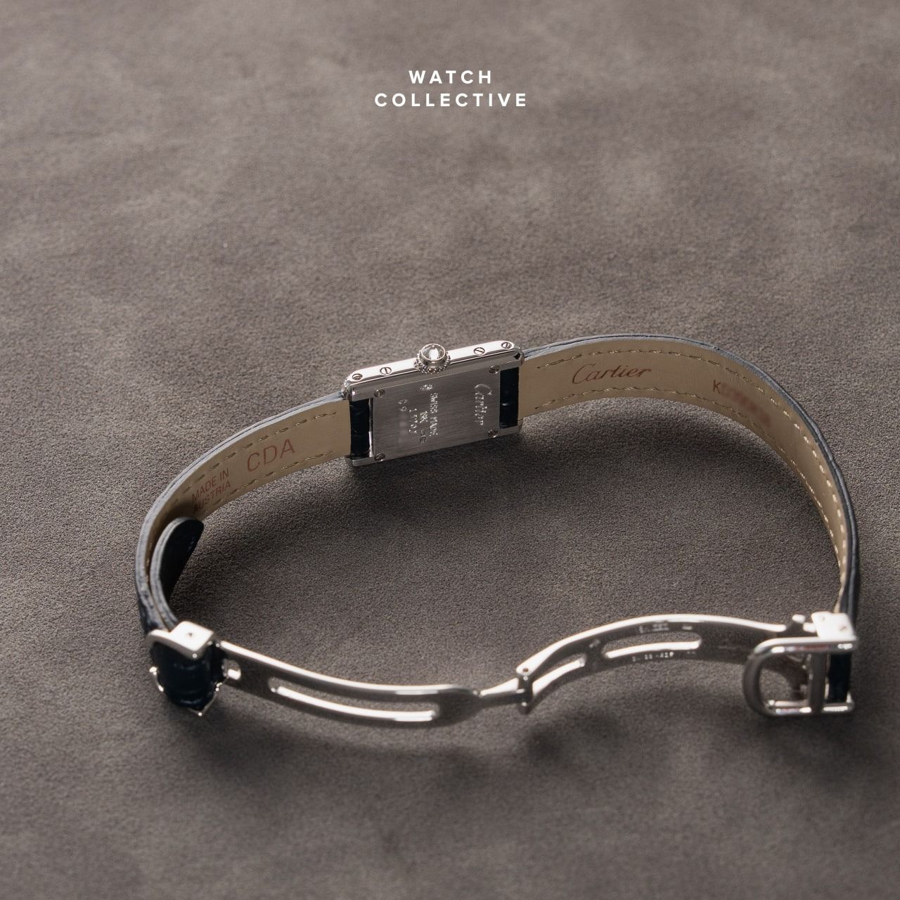 Cartier Tank Mini Americaine 18k White Gold 14.5mm Quartz 1370.1