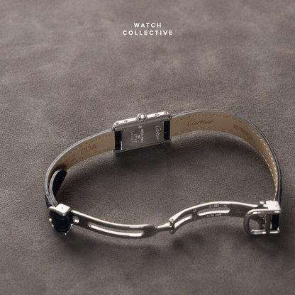 Cartier Tank Mini Americaine 18k White Gold 14.5mm Quartz 1370.1
