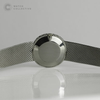 Patek Philippe Ellipse 18k White Gold Blue Dial Diamond bezel 27mm Manual 4216/1