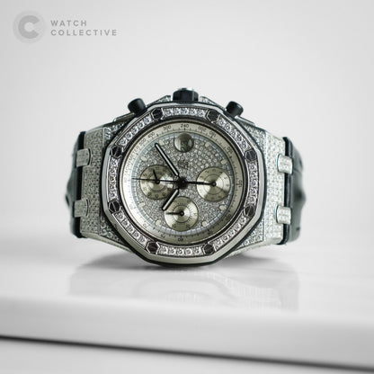 Audemars Piguet Royal Oak Offshore Chronograph diamond bezel 42mm automatic 26067BC