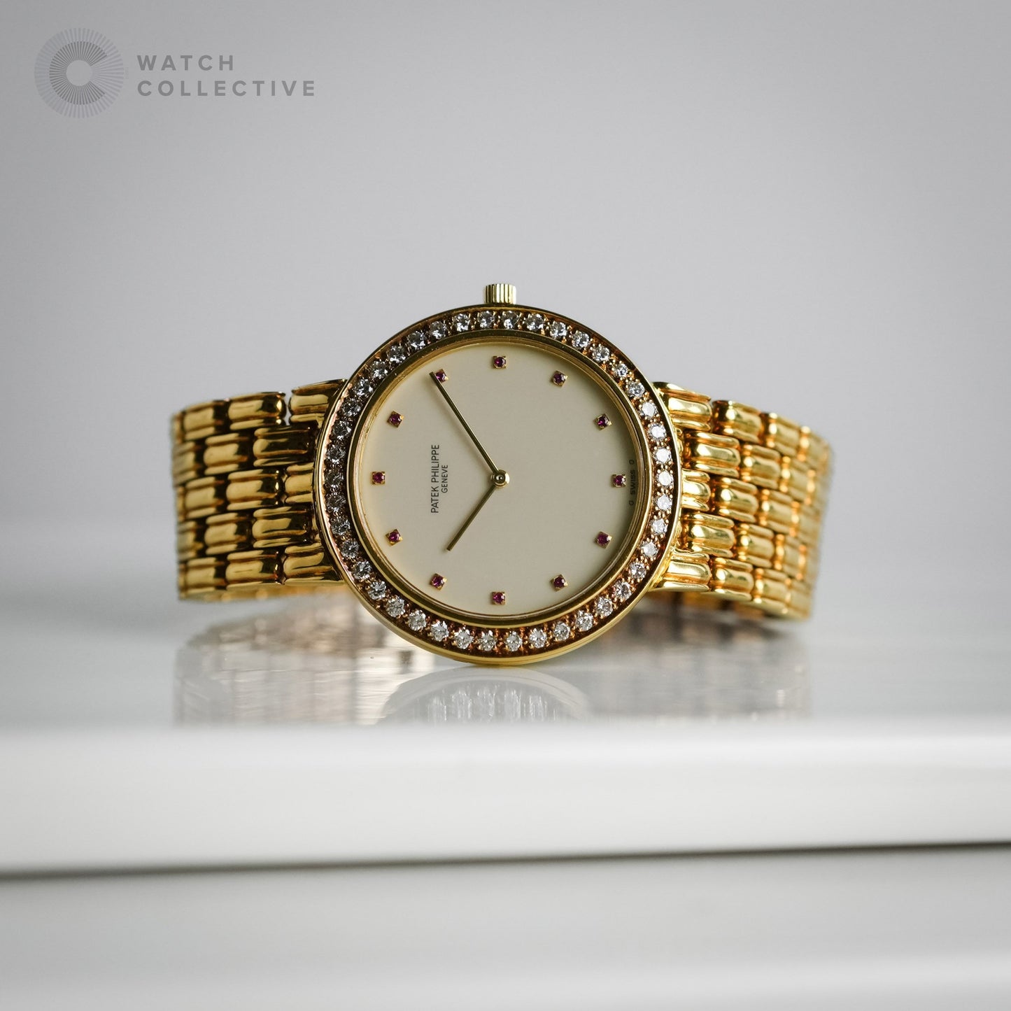 Patek Philippe Calatrava Diamond 18k Yellow gold 32mm manual 3914/1