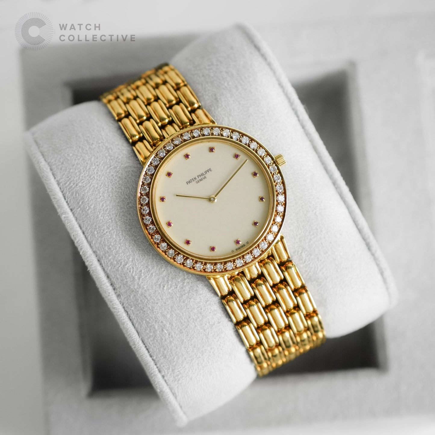 Patek Philippe Calatrava Diamond 18k Yellow gold 32mm manual 3914/1
