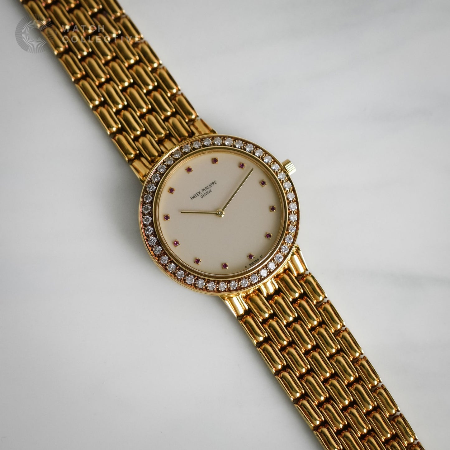 Patek Philippe Calatrava Diamond 18k Yellow gold 32mm manual 3914/1
