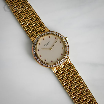 Patek Philippe Calatrava Diamond 18k Yellow gold 32mm manual 3914/1