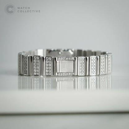 Piaget Polo 18k white gold diamond quartz 14mm 15201 C 701
