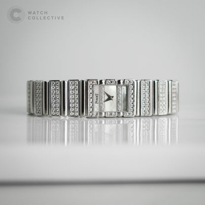 Piaget Polo 18k white gold diamond quartz 14mm 15201 C 701