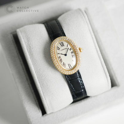 Cartier Baignoire Factory Diamonds 22mm Quartz 1950
