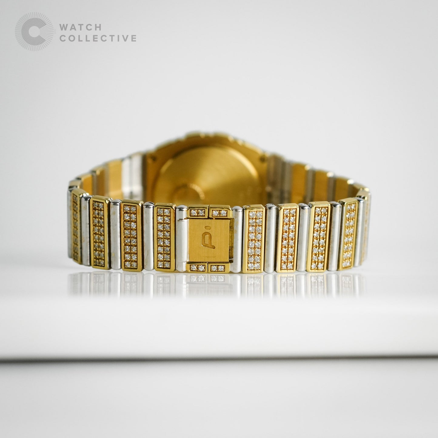 Piaget Polo Full Pave Diamond Factory Set 791 C 725 30mm Quartz