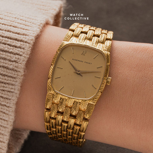 Audemars Piguet Cobra Gold Feather Bracelet 18k Yellow Gold 26mm Manual 4579/901